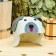 Bath cap with children's applique "Dog", white, felt, economical