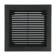 Ventilation grate "Vento" 2121VR, 210x210 mm, with a grid, detachable, graphite
