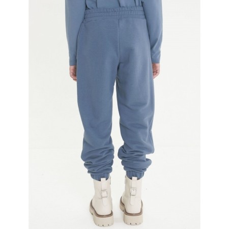 Pants for girls, height 128 cm, dark gray color-2
