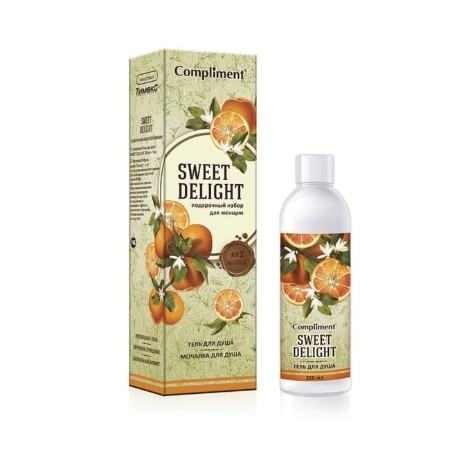 Подарочный набор Compliment Sweet Delight№ 1360: Гель для душа, 250 мл, мочалка-5