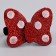 Carnival set "Mouse with a bow": pack, hairpins, elastic bands
