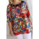 Female blouse, size 50, red color