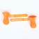 Rubber boots "All-terrain vehicle", set 4 pcs., Rr. L (sole 5.7 x 4.5 cm), orange