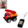 The Stroytechnics machine, at remote control, works from batteries, mix