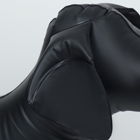Set: an inflatable mannequin 80 x 56 x 29 cm (black), with a foot pump (mix)-5