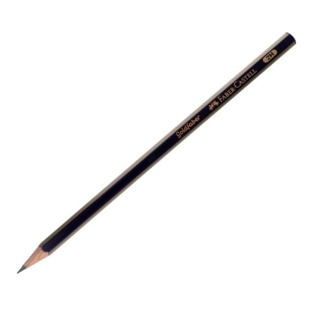 Pencil black-grane Faber-Castell Goldfaber 1221 H2 hexagonal, price for 1 piece-2