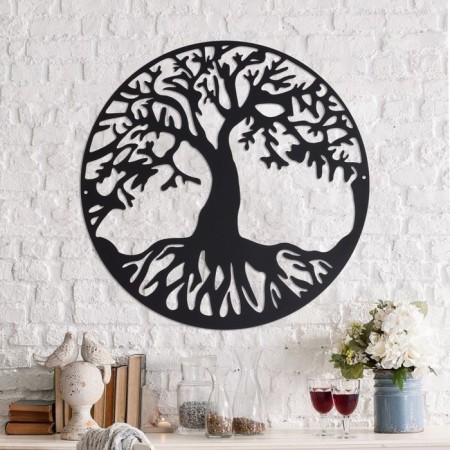 Panel "Tree of Life" Black, D-400mm