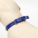 A collar with blunt spikes 38 x 1.5 cm, Osh 26-33, frost-resistant PU, blue