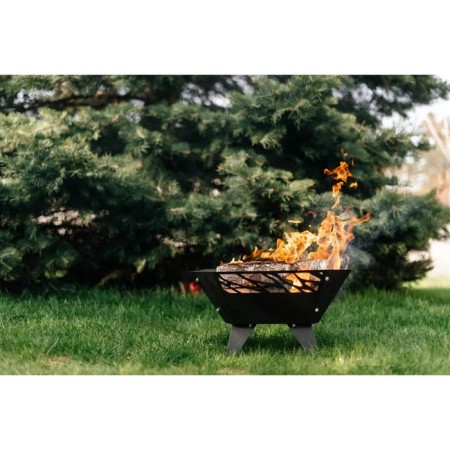 Focus for a fire, black, metal thickness 1 mm, 51.2 x 51.2 x 30.5 cm-4