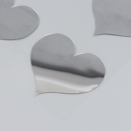 Interior mirror sticker "hearts" 38x31 cm-2