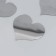 Interior mirror sticker "hearts" 38x31 cm