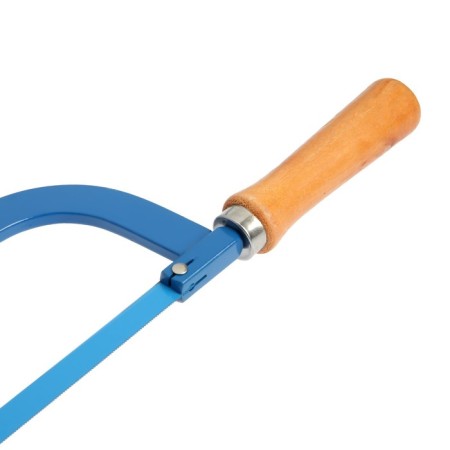 Hacksaw for metal tundra, wooden handle, two corners of the canvas, 300 mm-11