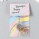 Metal keychain "Playing cube" silver 7.9x1.6x1.6 cm