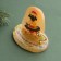 Souvenir "Increased in everything! 2025", with a bell, selenite, 6x6x4.5 cm