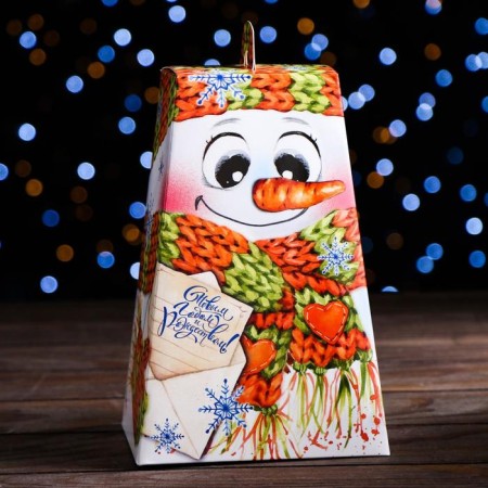 Gift box "Snowman-Potovik", 14.3 x 12 x 21.4 cm-1