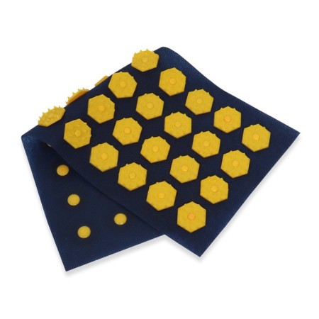 Iplikator-river, the basis of Spanbond, 40 modules, 14 × 32 cm, dark blue/yellow color-3