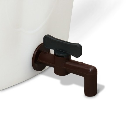 Tap for tank, barrels, canists, d = 20 mm, brown-1