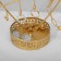 Station for decorations with a place for storage "Heart", 20 × 23 × 9.5 cm, color gold