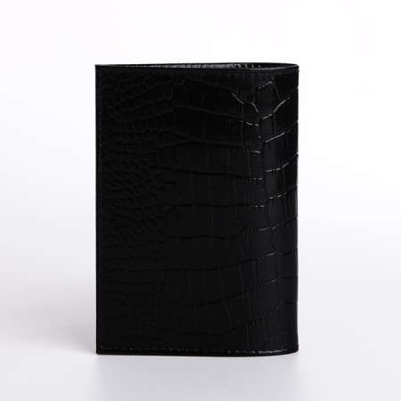 Cover for passport, black color-1