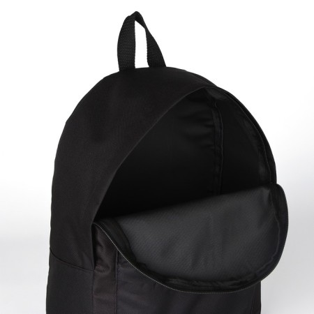 School textile Backpack "Kit, with pockets", 27x11x37, black-4