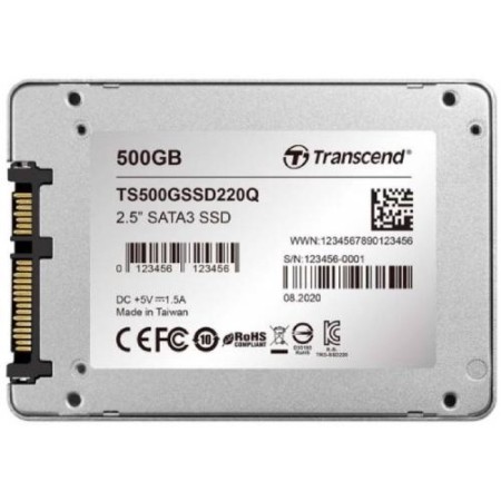 SSD Transcend 2.5 "SSD220Q 500 GB SATA III TS500GSSD220Q-3
