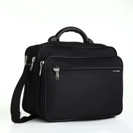 Male bag, rise, black color-1