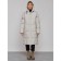 Coat insulated winter female, size 50, light-gray color
