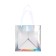 A packet for a cake with a square bottom and window, holographic, 20 x 20 x 20 cm