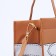 Female bag, lightning tout, brown color