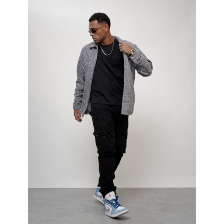 Male windbreaker, size 48, gray color-11