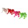 Developing toy "elephant" light on a keychain, color mix