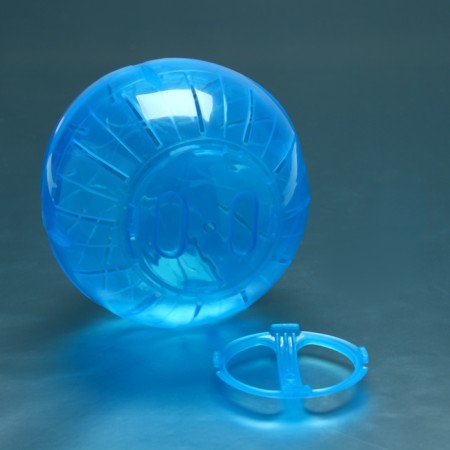 A ball for rodents on a metal base, 12 cm, blue-10