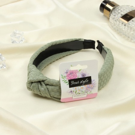 Hair rim "Rachel" 2.5 cm, green-1