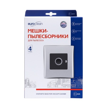 E-24/4 EuroClean bag synthetic for a vacuum cleaner, 4 pcs-1