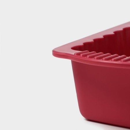 Baking uniform "Roulet", silicone, 27 × 11 cm, burgundy color-4