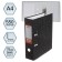 The registrar folder 75 mm, A4, Calligrata, Economy Marble, Lower Metal Kant, Black