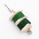 A toy with a carapace of karakatitsa, lufu and bell, 20 x 5 cm, green