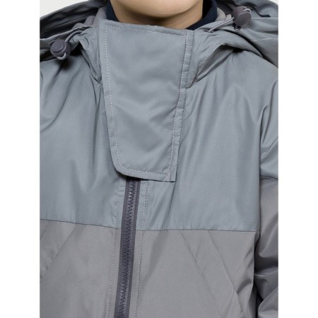 Windbreaker for boys, height 116 cm, gray color-4
