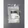 A bottle of storage with a dispenser of 30ml D5.5*7.2cm Bel/Silver Nakl from