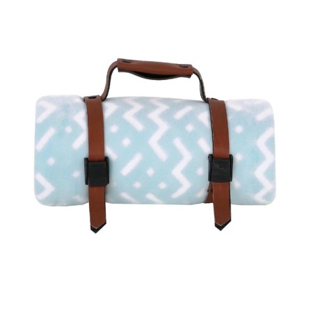 Blanket, size 100 × 118 cm, print ornament, sea wave-2