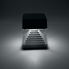 Architectural lamp Fumagalli, IP55, GX53, 3 W, 165x126x126 mm, color gray color