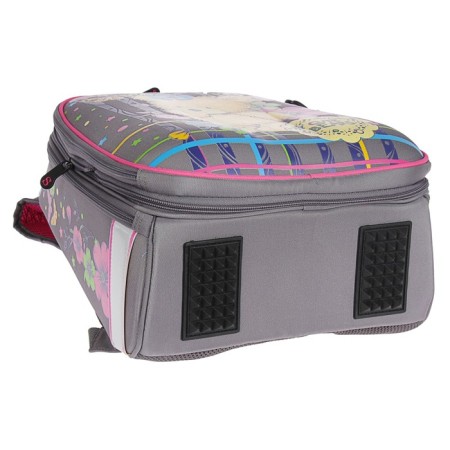 School backpack 36 x 28 x 16 cm, ergonomic back, stavia "bear", gray-4