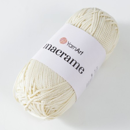 Yarn "Macrame Macrama" 100% polyester 130m/90g (137 dairy)-1