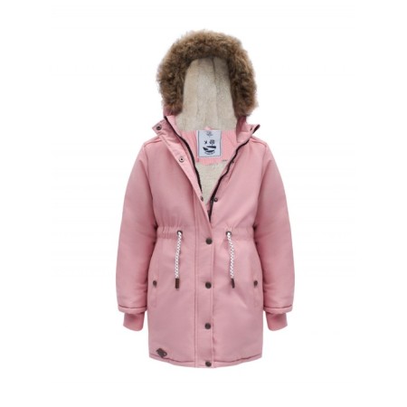Winter park for a girl, height 128 cm, pink color-14