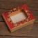 The box is folding, the lid is, with the “Happy New Year” window 16.5 x 12.5 x 5.2 cm