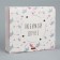 Gift folding box, packaging, “beloved daughter”, 20 x 18 x 5 cm, without tape