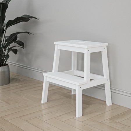 Stol-Stubreinka, white 430x390x500, array of birch-2