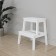 Stol-Stubreinka, white 430x390x500, array of birch