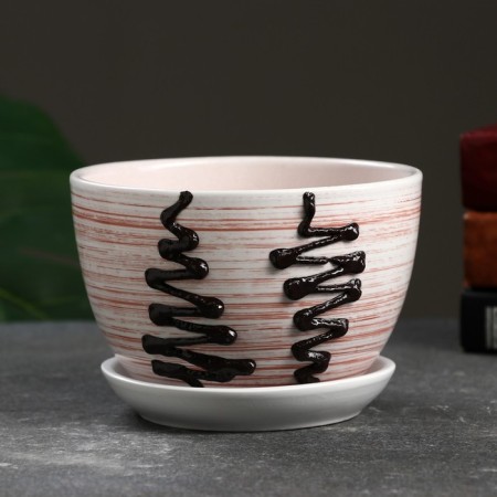 Flower pot "Zigzag" 0.75l