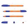 Ballpoint handle Erichkrause U-109 Orange Stick & Grip, needle node 1.0 mm, blue, ultra-soft letter